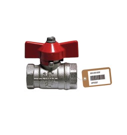 VALVOLA A SFERA FF CON FARFALLA F-BRICO 3/8" DN 10 PN 64