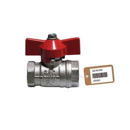 VALVOLA A SFERA FF CON FARFALLA F-BRICO 3/4" DN 20 PN 40