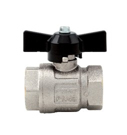 VALVOLA A SFERA FF IDEAL PASSAGGIO TOTALE 1/4 DN8 50bar/725psi farf.nera