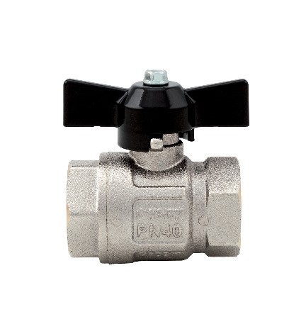 VALVOLA A SFERA FF IDEAL PASSAGGIO TOTALE 1/4 DN8 50bar/725psi farf.nera