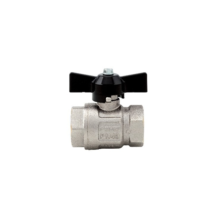 VALVOLA A SFERA FF IDEAL PASSAGGIO TOTALE 1/4 DN8 50bar/725psi farf.nera