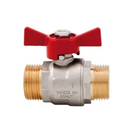 VALVOLA A SFERA PASSAGGIO TOTALE CON FARFALLA MM 1/2 DN 15 40 bar/580psi