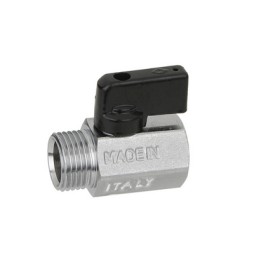 VALVOLA MINISFERA SATINATA MF BUGATTI 3/8 DN 8 PN 10