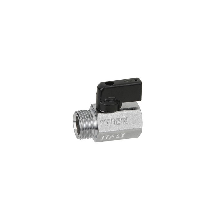 VALVOLA MINISFERA SATINATA MF BUGATTI 3/8 DN 8 PN 10