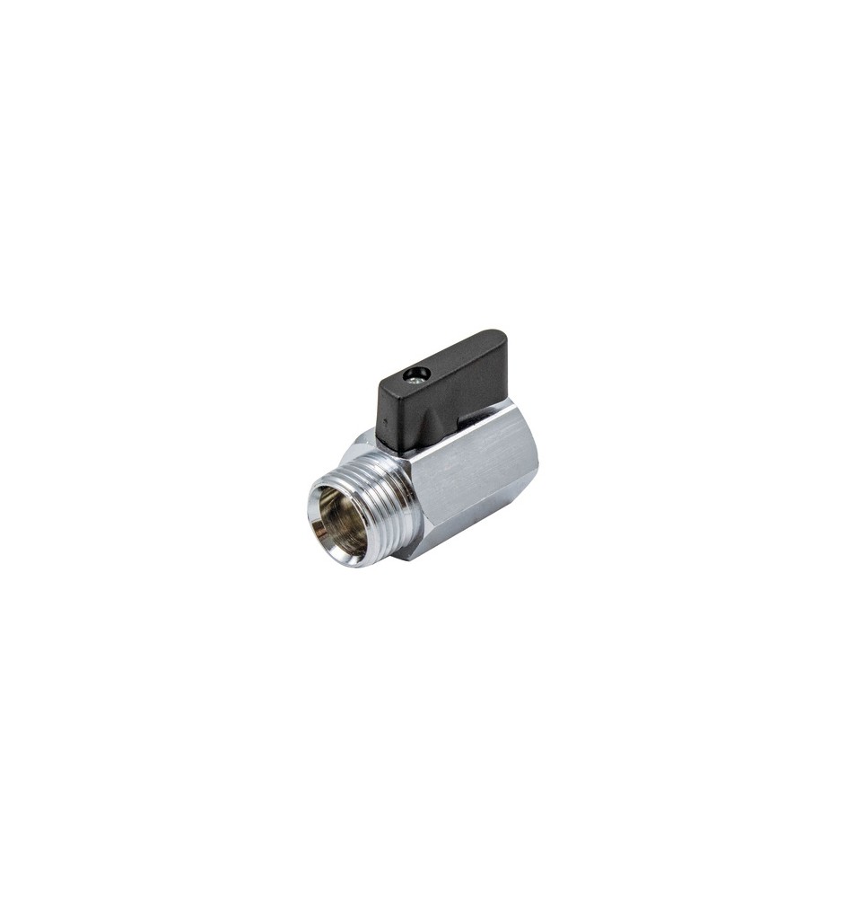 MINIVALVOLA SFERA MF CON LEVA NERA 3/8