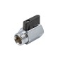 MINIVALVOLA SFERA MF CON LEVA NERA 3/8