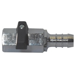 VALVOLA A SFERA MINI FEMM. CON PORTAGOMMA E LEVA 3/8