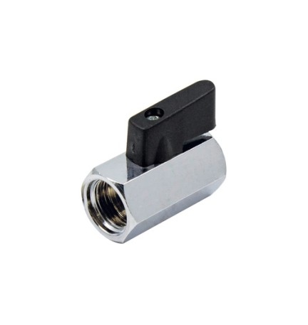 VALVOLA MINISFERA SMALL FF CON LEVETTA NERA 3/8