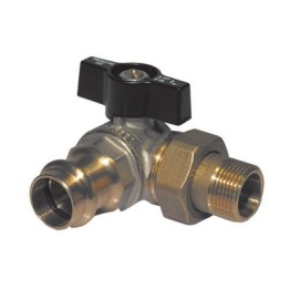 VALVOLA A SFERA ATTACCO A PRESSARE/COLLETTORE DX 3/4 x 22 PN 40
