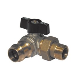 VALVOLA A SFERA ATTACCO A PRESSARE/COLLETTORE DX 3/4 x 22 PN 40