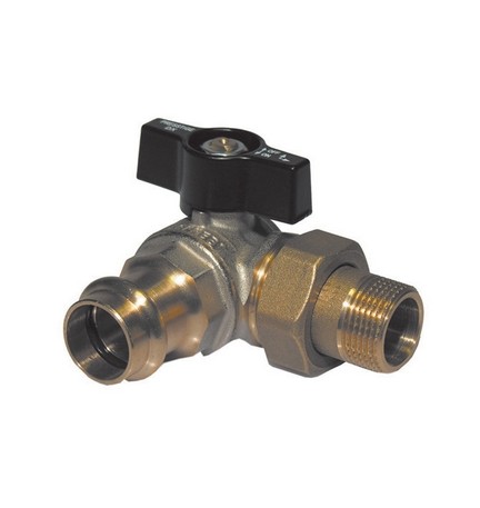 VALVOLA A SFERA ATTACCO A PRESSARE/COLLETTORE DX 3/4 x 22 PN 40