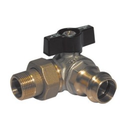VALVOLA A SFERA ATTACCO A PRESSARE/COLLETTORE SX 1" x 28 PN 40