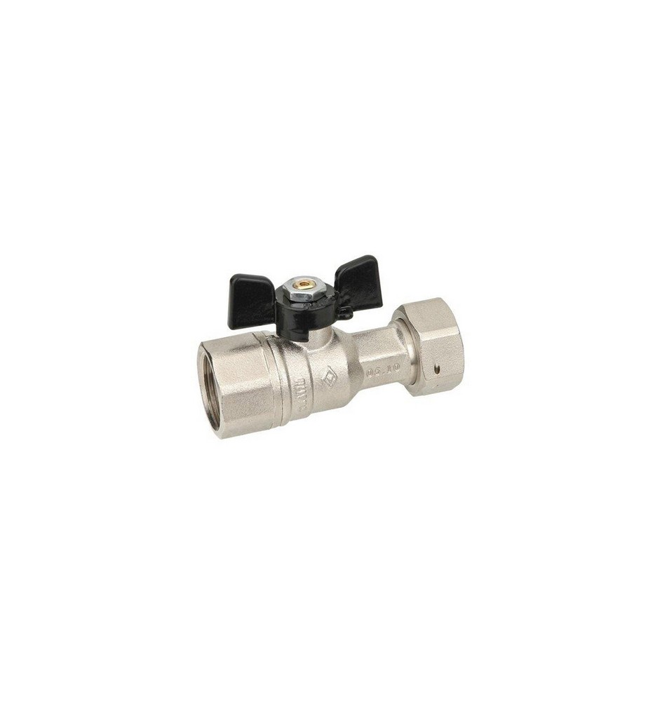 VALVOLA A SFERA DIRITTA A PASSAGGIO TOTALE FF DADO MOBILE 3/4" x 3/4" DN 15 PN 40