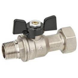 VALVOLA A SFERA DIRITTA A PASSAGGIO TOTALE MF DADO MOBILE 1/2" x 3/4" DN 15 PN 40