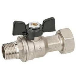 VALVOLA A SFERA DIRITTA A PASSAGGIO TOTALE MF DADO MOBILE 1/2" x 3/4" DN 15...