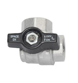 VALVOLA A SFERA ANGOLO FF C/FARFALLA NERA 3/4" DN 20