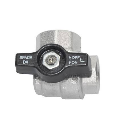 VALVOLA A SFERA ANGOLO FF C/FARFALLA NERA 1" DN 25