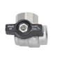 VALVOLA A SFERA ANGOLO FF C/FARFALLA NERA 1" DN 25