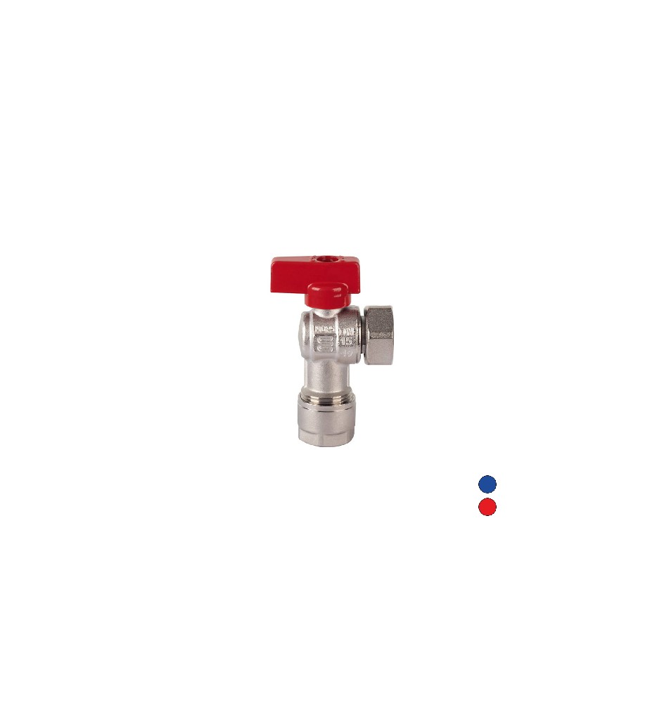 VALVOLA A SQUADRA CON KIT PER MULTISTRATO 3/4" x 20 Leva Blu