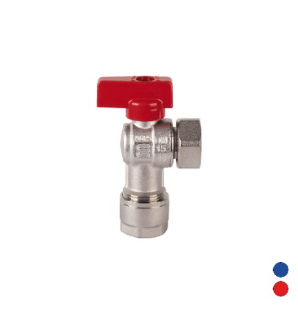 VALVOLA A SQUADRA CON KIT PER MULTISTRATO 3/4" x 20 Leva Rossa