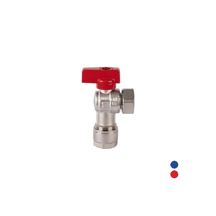 VALVOLA A SQUADRA CON KIT PER MULTISTRATO 3/4" x 20 Leva Rossa