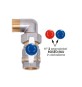 VALVOLA A SQUADRA PER COLLETTORI MF 1/2" MF