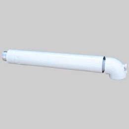 TERMINALE ANTIVENTO CON CURVA 90° PER SCALDINI - 60-100