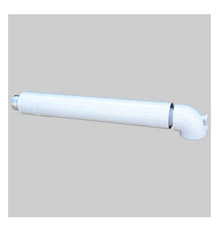 TERMINALE ANTIVENTO CON CURVA 90° PER SCALDINI - 60-100