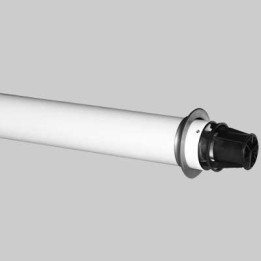 TUBO COASSIALE PER SCALDINO BAXI CON TERMINALE - Dm 60/100