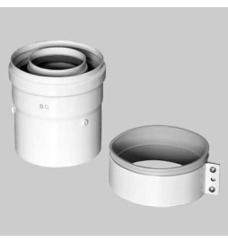 KIT ADATTATORE PER SCALDINO BAXI SCARICO VERTICALE COASSIALE - Dm 60/100