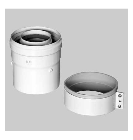 KIT ADATTATORE PER SCALDINO BAXI SCARICO VERTICALE COASSIALE - Dm 60/100