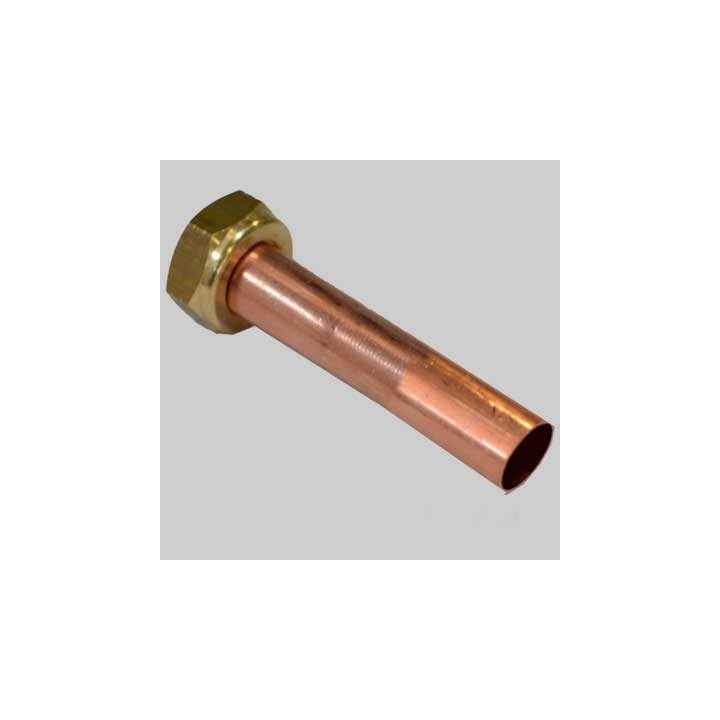 TUBO RAME DRITTO PER CALDAIE - 14 x 180 Cart. 1/2