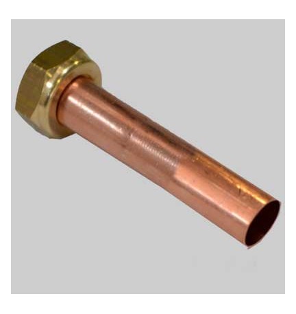 TUBO RAME DRITTO PER CALDAIE - 18 x 180 Cart. 3/4