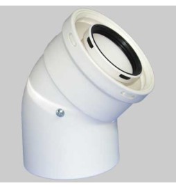 CURVA APERTA PER COASSIALE LINEA CONDENSAZIONE - 60 - 100