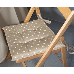 CUSCINO CRETA CM.40X40X5 POIS TORTORA 1808