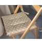CUSCINO CRETA CM.40X40X5 POIS TORTORA 1808
