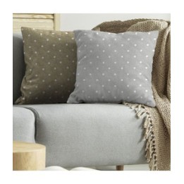 CUSCINO TULIPANO 57X57CM POIS TORTORA 1808