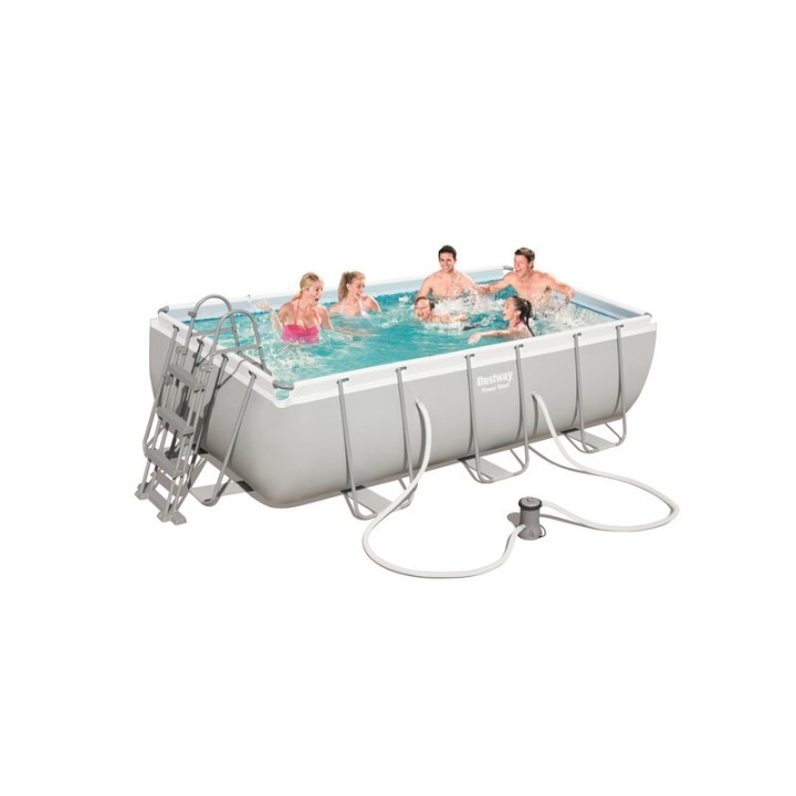 PISCINA POWER STEEL C/TELAIO E ACCES 404X201X100 56441