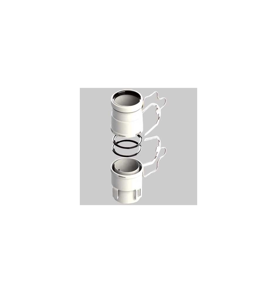 KIT RACCORDI PER TUBO FLESSIBILE Ø 80 - M/F