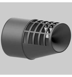 TERMINALE DI SCARICO IN NYLON ANTIGOCCIA - Ø 80