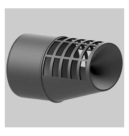 TERMINALE DI SCARICO IN NYLON ANTIGOCCIA - Ø 80