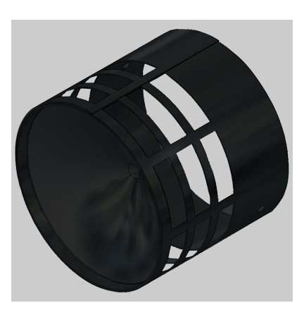 TERMINALE DI SCARICO IN NYLON - Ø 80