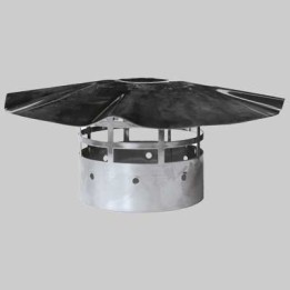 TERMINALE A TETTO INOX - Ø 80