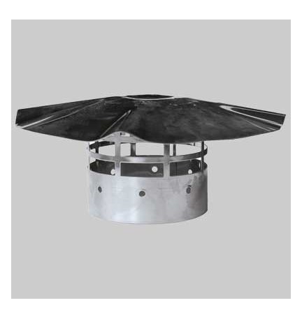 TERMINALE A TETTO INOX - Ø 80