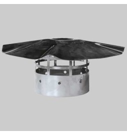 TERMINALE A TETTO INOX - Ø 100