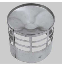 TERMINALE DI SCARICO INOX - Ø 60