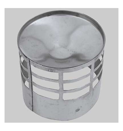 TERMINALE DI SCARICO INOX - Ø 100