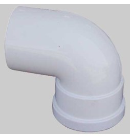 CURVA 90° CON GUARNIZIONE DOPPIO LABBRO - Ø 80 M/F