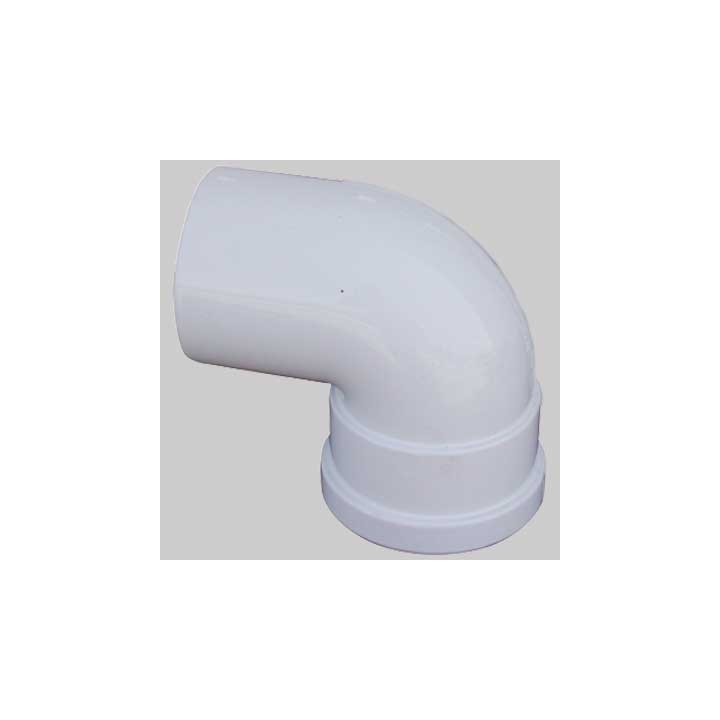 CURVA 90° CON GUARNIZIONE DOPPIO LABBRO - Ø 80 M/F