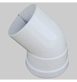 CURVA 45° CON GUARNIZIONE DOPPIO LABBRO - Ø 80 M/F